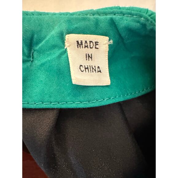 A.L.C. Alexa Cutout Ruffled Tiered Pleated Green Cotton Poplin Mini Dress Size 8 - Picture 12 of 12